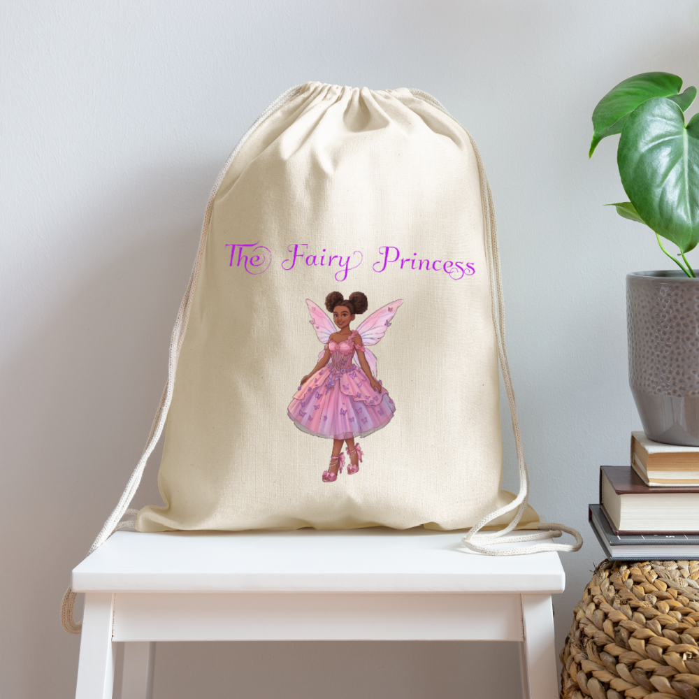The Fairy Princess Cotton Drawstring Bag - Image 3