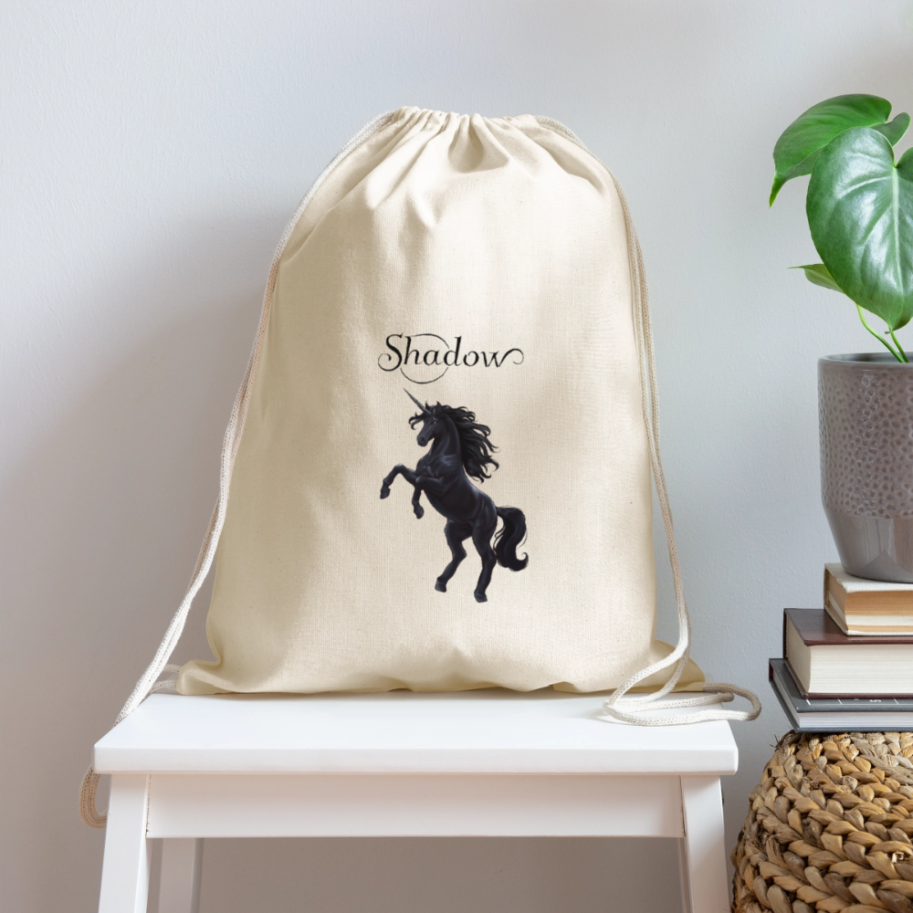 Shadow Cotton Drawstring Bag - Image 3